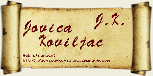 Jovica Koviljac vizit kartica
